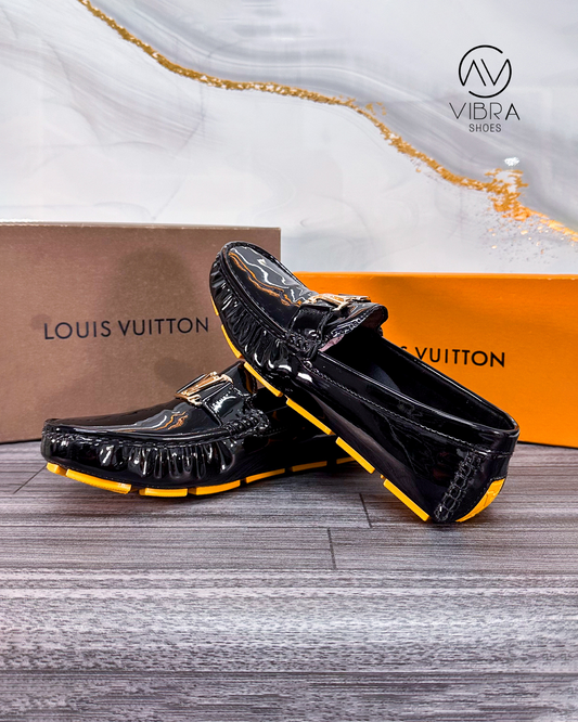 Mocasines cosidos para hombre de Charol Mónaco - Vibra Shoes