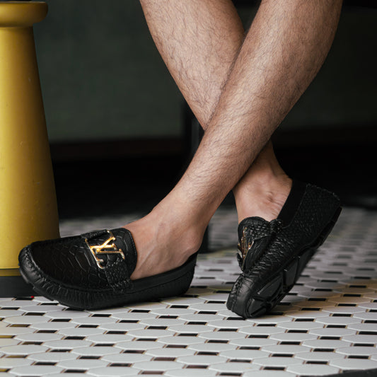 Mocasín Cosido Para Hombre Crocus - Alta Calidad