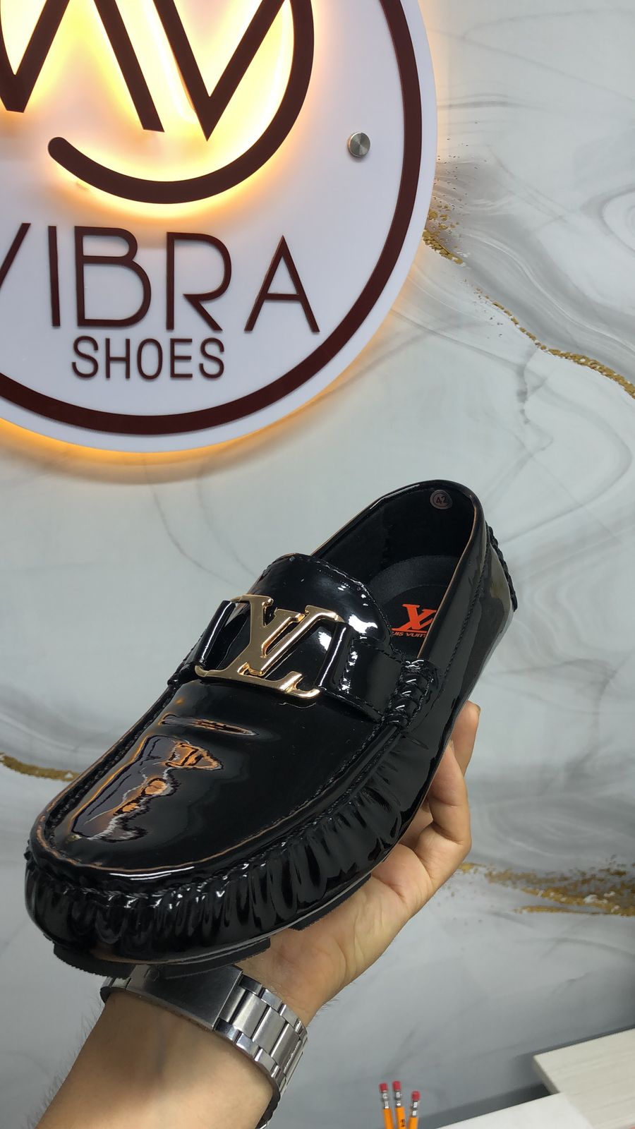 Mocasines cosidos para hombre de Charol Mónaco - Vibra Shoes