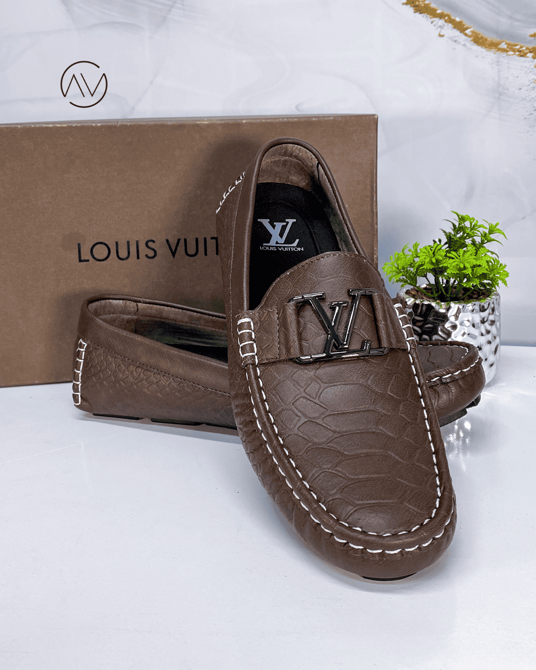 Mocasín Cosido Para Hombre Crocus - Alta Calidad