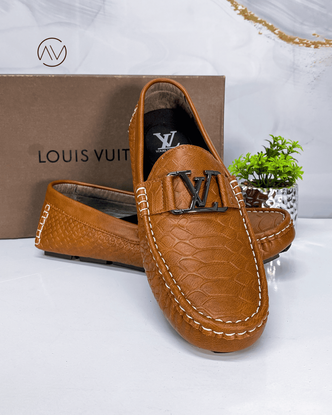 Mocasín Cosido Para Hombre Crocus - Alta Calidad