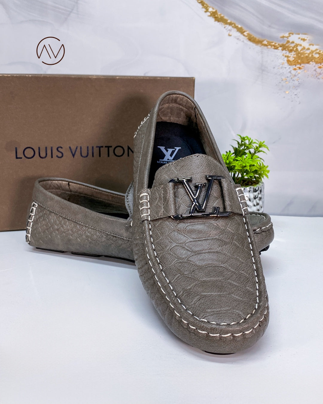 Mocasín Cosido Para Hombre Crocus - Alta Calidad